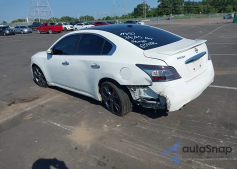 2012 Nissan Maxima 3.5 Sv z USA, uszkodzony, nr VIN 1N4AA5AP9CC854486